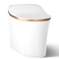Product Image of Eir One-piece Elongated Smart Toilet, Dual-flush (White w/ Sunrise Gold Trim), K-77795-0SG