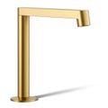 Product Image of Bathroom Sink Faucet Spout Only w/ Row Design, 1.2 GPM (Vibrant Brushed Moderne Brass)
