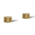 Product Image of Oyl Bathroom Sink Faucet Handles (Vibrant Brushed Moderne Brass), K-77974-8-2MB
