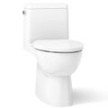 Product Image of Reach One-piece Compact Elongated Toilet w/ Skirted Trapway, 1.28 GPF (White), K-78080-0