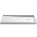 Product Image of Rely 60" X 30" Alcove Shower Base, Right Drain (White), K-8642-0