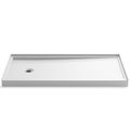 Product Image of Rely 60" X 30" Alcove Shower Base, Left Drain (White)