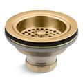 Product Image of Duostrainer Sink Drain And Strainer Basket, Less Tailpiece (Vibrant Brushed Moderne Brass)