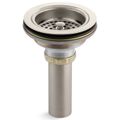 Product Image of Duostrainer Sink Drain And Strainer w/ Tailpiece (Vibrant Polished Nickel), K-8801-SN