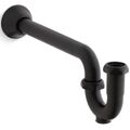 Product Image of Adjustable P-trap w/ Long Tubing Outlet, 1-1/4" X 1-1/4" (Matte Black)