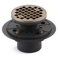 Product Image of Clearflo Round Design Tile-in Shower Drain (Vibrant Brushed Bronze), K-9135-BV