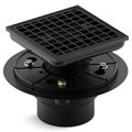 Product Image of Clearflo Square Design Tile-in Shower Drain (Matte Black), K-9136-BL