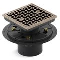 Product Image of Clearflo Square Design Tile-in Shower Drain (Vibrant Brushed Bronze), K-9136-BV