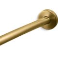 Product Image of Expanse Curved Shower Rod (Vibrant Brushed Moderne Brass), K-9351-2MB