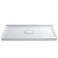 Product Image of Archer 60" X 36" Alcove Shower Base, Center Drain (White), K-9479-0