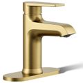 Product Image of Hint Single-handle Bathroom Sink Faucet, 1.2 GPM (Vibrant Brushed Moderne Brass), K-97061-4-2MB
