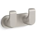 Product Image of Avid Double Robe Hook (Vibrant Brushed Nickel), K-97500-BN