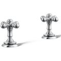 Product Image of Artifacts Cross Bathroom Sink Faucet Handles (Polished Chrome)