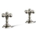 Product Image of Artifacts Cross Bathroom Sink Faucet Handles (Vibrant Polished Nickel)