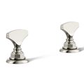 Product Image of Artifacts T-handle Bathroom Sink Faucet Handles (Vibrant Polished Nickel)