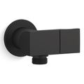 Product Image of Exhale Wall Mount Handshower Holder w/ Supply Elbow And Check Valve (Matte Black)