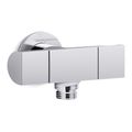 Product Image of Exhale Wall Mount Handshower Holder w/ Supply Elbow And Volume Control (Polished Chrome), K-98355-CP