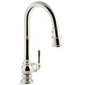 Product Image of Artifacts Pull-down Kitchen Faucet w/ 3-Function Sprayhead (Vibrant Polished Nickel), K-99259-SN