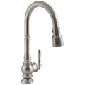Product Image of Artifacts Pull-down Kitchen Faucet w/ 3-Function Sprayhead (Vibrant Stainless), K-99259-VS
