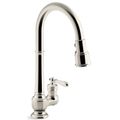 Product Image of Artifacts Pull-down Kitchen Faucet w/ 3-Function Sprayhead (Vibrant Polished Nickel), K-99260-SN