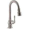 Product Image of Artifacts Pull-down Kitchen Faucet w/ 3-Function Sprayhead (Vibrant Stainless), K-99261-VS