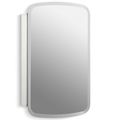 Product Image of Bancroft 20" W X 31" H Aluminum Single-door Medicine Cabinet w/ Mirrored Door, Beveled Edges, K-CB-CLC2031BAN