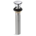 Product Image of Premium Clicker Drain with Overflow (Polished Chrome)