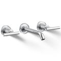 Product Image of Purist Wall Mount Bathroom Faucet w/ Lever Handles, 1.2 GPM (Polished Chrome), K-T14413-4-CP