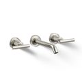 Product Image of Purist Wall Mount Bathroom Faucet w/ Lever Handles, 1.2 GPM (Vibrant Polished Nickel), K-T14413-4-SN