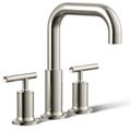 Product Image of Purist Deck Mounted Bath Faucet Trim w/ Lever Handles (Vibrant Polished Nickel)
