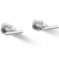 Product Image of Purist Deck- Or Wall Mount Bath Faucet Handle Trim w/ Lever Design (Polished Chrome)