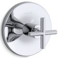 Product Image of Purist Mastershower Temperature Control Valve Trim w/ Cross Handle (Polished Chrome)