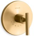 Product Image of Purist Mastershower Temperature Control Valve Trim w/ Lever Handle (Vibrant Brushed Moderne Brass)