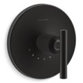 Product Image of Purist Mastershower Temperature Control Valve Trim w/ Lever Handle (Matte Black)