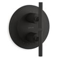Product Image of Purist Mastershower Temperature And Volume Control Valve Trim (Matte Black), K-T14489-4-BL