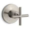 Product Image of Purist Mastershower Volume Control Valve Trim w/ Cross Handle (Vibrant Brushed Nickel)