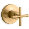 Product Image of Purist Mastershower Transfer Valve Trim w/ Cross Handle (Vibrant Brushed Moderne Brass)