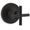 Product Image of Purist Mastershower Transfer Valve Trim w/ Cross Handle (Matte Black)