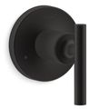 Product Image of Purist Mastershower Transfer Valve Trim w/ Lever Handle (Matte Black)