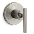 Product Image of Purist Mastershower Transfer Valve Trim w/ Lever Handle (Vibrant Brushed Nickel), K-T14491-4-BN
