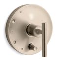 Product Image of Purist Rite-temp Valve Trim w/ Push-button Diverter And Lever Handle (Vibrant Brushed Bronze)