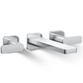 Product Image of Parallel Wall Mount Bath Faucet Trim (Polished Chrome)