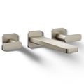 Product Image of Parallel Wall Mount Bathroom Faucet, 1.2 GPM (Vibrant Brushed Nickel)