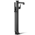 Product Image of Riff Floor Mount Bath Filler Trim w/ Handshower (Matte Black)