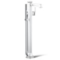 Product Image of Riff Floor Mount Bath Filler Trim w/ Handshower (Polished Chrome)