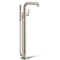 Product Image of Tone Floor Mount Bath Filler Trim w/ Handshower (Vibrant Brushed Nickel)