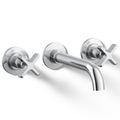 Product Image of Castia Wall Mount Bathroom Faucet, 1.2 GPM (Polished Chrome), K-T35909-3-CP