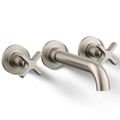 Product Image of Castia Wall Mount Bath Faucet Trim (Vibrant Brushed Nickel)