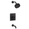 Product Image of Castia Rite-temp Bath And Shower Trim Kit, 2.5 GPM (Matte Black), K-T35918-4Y-BL