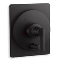 Product Image of Castia Rite-temp Valve Trim w/ Push-button Diverter (Matte Black)